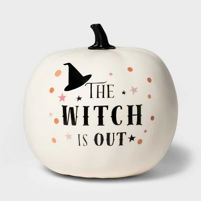 Hyde & EEK! Boutique You Put a Spell on Me "The Witch is In/Out" Halloween Decorative Foam Pumpkin - Hyde & EEK! Boutique™ 4 Hyde & EEK! Boutique You Put a Spell on Me "The Witch is In/Out" Halloween Decorative Foam Pumpkin - Hyde & EEK! Boutique™ - Image 2