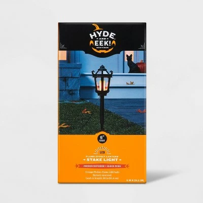 Hyde & EEK! Boutique 1ct LED Flame Effect Lantern Halloween Novelty Path Stake Light - Hyde & EEK! Boutique™ 5 Hyde & EEK! Boutique 1ct LED Flame Effect Lantern Halloween Novelty Path Stake Light - Hyde & EEK! Boutique™ - Image 3
