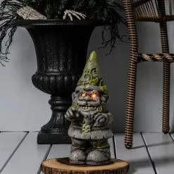 Hyde & EEK! Boutique Ghoulish Garden Light Up Gnome Halloween Decorative Figurine - Hyde & EEK! Boutique™