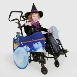 Hyde & EEK! Boutique Kids' Adaptive Flying Witch Halloween Costume Wheelchair Cover with Hat - Hyde & EEK! Boutique™