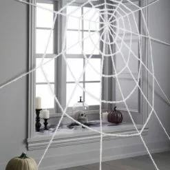 Hyde & EEK! Boutique 10' Giant Spiderweb White Halloween Decorative Prop - Hyde & EEK! Boutique™