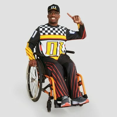 Adult Adaptive Race Car Halloween Costume Jumpsuit with Hat - Hyde & EEK! Boutique™ 8 Adult Adaptive Race Car Halloween Costume Jumpsuit with Hat - Hyde & EEK! Boutique™ - Image 6