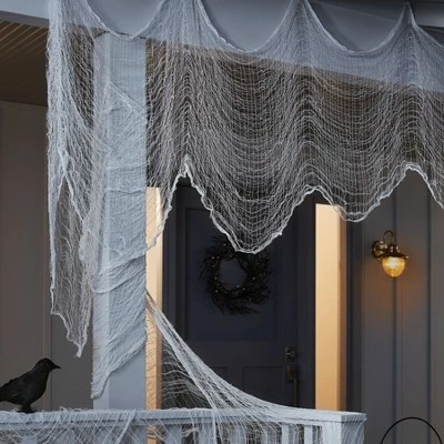 Hyde & EEK! Boutique 36' Jumbo Spooky Fabric White Halloween Decorative Prop - Hyde & EEK! Boutique™ 3 Hyde & EEK! Boutique 36' Jumbo Spooky Fabric White Halloween Decorative Prop - Hyde & EEK! Boutique™