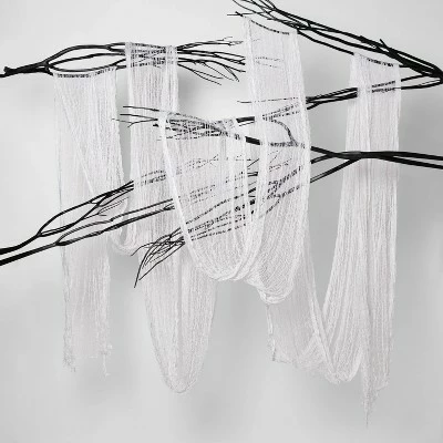 Hyde & EEK! Boutique 36' Jumbo Spooky Fabric White Halloween Decorative Prop - Hyde & EEK! Boutique™ 4 Hyde & EEK! Boutique 36' Jumbo Spooky Fabric White Halloween Decorative Prop - Hyde & EEK! Boutique™ - Image 2