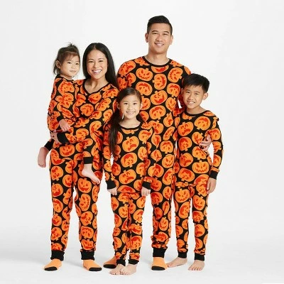 Baby Halloween Pumpkins Matching Family Pajama - Hyde & EEK! Boutique™ Orange 5 Baby Halloween Pumpkins Matching Family Pajama - Hyde & EEK! Boutique™ Orange - Image 3