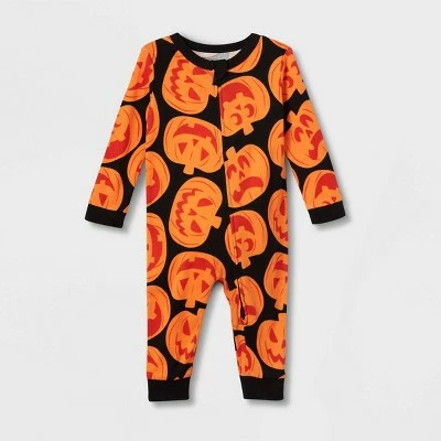 Baby Halloween Pumpkins Matching Family Pajama - Hyde & EEK! Boutique™ Orange 6 Baby Halloween Pumpkins Matching Family Pajama - Hyde & EEK! Boutique™ Orange - Image 4