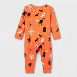Baby Halloween Print Matching Family Pajama - Hyde & EEK! Boutiqueâ„¢ Orange