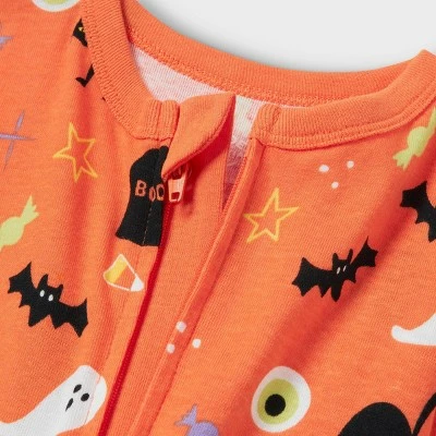 Baby Halloween Print Matching Family Pajama - Hyde & EEK! Boutique™ Orange 4 Baby Halloween Print Matching Family Pajama - Hyde & EEK! Boutique™ Orange - Image 2