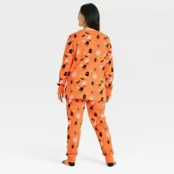 Women's Halloween Matching Family Pajama Set - Hyde & EEK! Boutiqueâ„¢ Orange
