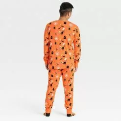 Men's Halloween Family Pajama Set - Hyde & EEK! Boutiqueâ„¢ Orange