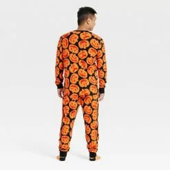 Men's Halloween Pumpkins Family Pajama Set - Hyde & EEK! Boutiqueâ„¢ Orange