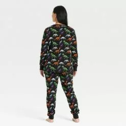 Women's Halloween Dino Skeletons Matching Family Pajama Set - Hyde & EEK! Boutiqueâ„¢