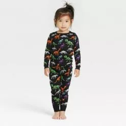 Toddler Halloween Dino Skeletons Matching Family Pajama Set - Hyde & EEK! Boutique™ Black -Hyde & EEK! Shop unnamed file 324
