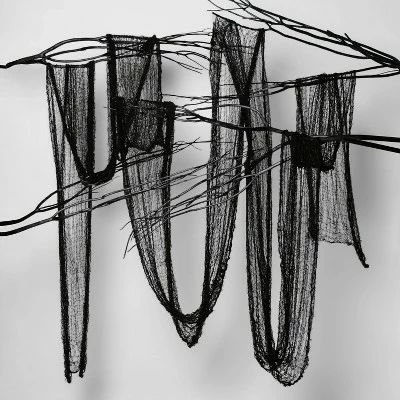 Hyde & EEK! Boutique 36' Jumbo Spooky Fabric Black Halloween Decorative Prop - Hyde & EEK! Boutique™ 4 Hyde & EEK! Boutique 36' Jumbo Spooky Fabric Black Halloween Decorative Prop - Hyde & EEK! Boutique™ - Image 2