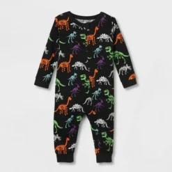 Baby Halloween Dino Skeletons Matching Family Pajama - Hyde & EEK! Boutique™ Black -Hyde & EEK! Shop unnamed file 355