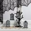 Hyde & EEK! Boutique 4pc Mini Mantel Wood Tree with Gravestones Halloween Decorative Prop - Hyde & EEK! Boutique™