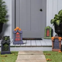 Hyde & EEK! Boutique 18" 4pk Foam Tombstone Halloween Decorative Prop - Hyde & EEK! Boutique™