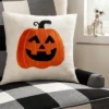 Hyde & EEK! Boutique Pumpkin Square Throw Pillow Ivory/Orange - Hyde & EEK! Boutique™ -Hyde & EEK! Shop unnamed file 405