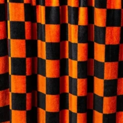 Hyde & EEK! Boutique Check Printed Plush Throw Blanket Black/Orange - Hyde & EEK! Boutique™ -Hyde & EEK! Shop unnamed file 419
