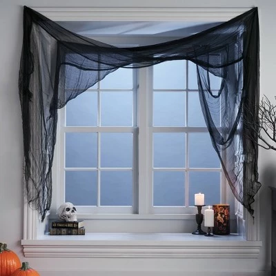 Hyde & EEK! Boutique 12.5' Jumbo Gauze Cloth Black Halloween Decorative Prop - Hyde & EEK! Boutique™ 3 Hyde & EEK! Boutique 12.5' Jumbo Gauze Cloth Black Halloween Decorative Prop - Hyde & EEK! Boutique™
