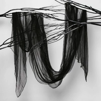 Hyde & EEK! Boutique 12.5' Jumbo Gauze Cloth Black Halloween Decorative Prop - Hyde & EEK! Boutique™ 4 Hyde & EEK! Boutique 12.5' Jumbo Gauze Cloth Black Halloween Decorative Prop - Hyde & EEK! Boutique™ - Image 2