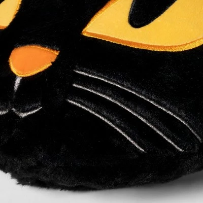 Hyde & EEK! Boutique Faux Fur Cat Throw Pillow Black - Hyde & EEK! Boutique™ 5 Hyde & EEK! Boutique Faux Fur Cat Throw Pillow Black - Hyde & EEK! Boutique™ - Image 3