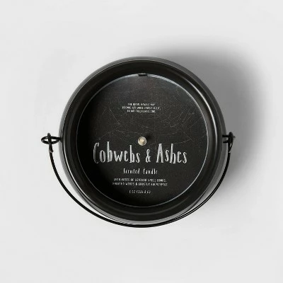 Hyde & EEK! Boutique 8oz Black Cobwebs & Ashes Ceramic Cauldron Figural Candle - Hyde & EEK! Boutique™ 4 Hyde & EEK! Boutique 8oz Black Cobwebs & Ashes Ceramic Cauldron Figural Candle - Hyde & EEK! Boutique™ - Image 2