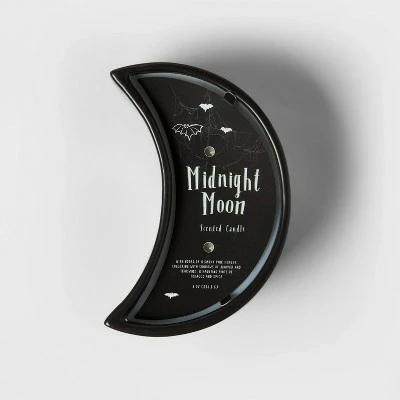 Hyde & EEK! Boutique 8oz Black Midnight Moon Ceramic Crescent Moon Figural Candle - Hyde & EEK! Boutique™ 4 Hyde & EEK! Boutique 8oz Black Midnight Moon Ceramic Crescent Moon Figural Candle - Hyde & EEK! Boutique™ - Image 2