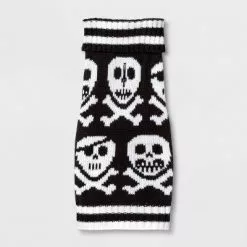 Halloween Skulls and Crossbones Dog and Cat Sweater - Hyde & EEK! Boutiqueâ„¢