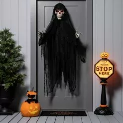 Hyde & EEK! Boutique 42" Light Up Trick or Treat Stop Sign Halloween Decorative Prop - Hyde & EEK! Boutique™