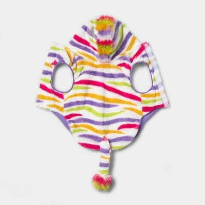 90's Colorful Zebra Hoodie Dog and Cat Costume - Hyde & EEK! Boutique™ 9 90's Colorful Zebra Hoodie Dog and Cat Costume - Hyde & EEK! Boutique™ - Image 7