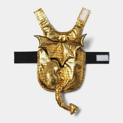 Gold Metallic Dragon Dog and Cat Costume - Hyde & EEK! Boutique™ 3 Gold Metallic Dragon Dog and Cat Costume - Hyde & EEK! Boutique™