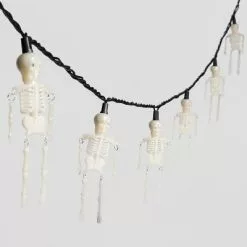 Hyde & EEK! Boutique 10ct LED Skeleton Halloween String Lights White - Hyde & EEK! Boutique™ -Hyde & EEK! Shop unnamed file 83