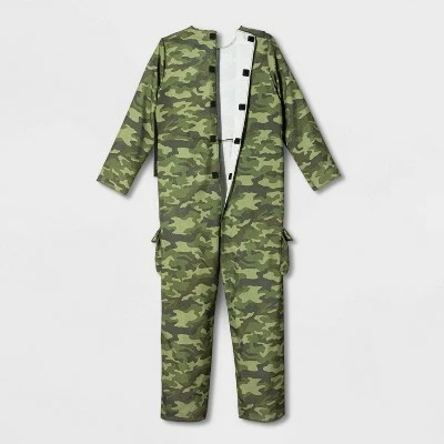 Kids' Adaptive Army Halloween Costume Jumpsuit with Accessories - Hyde & EEK! Boutique™ 3 Kids' Adaptive Army Halloween Costume Jumpsuit with Accessories - Hyde & EEK! Boutique™