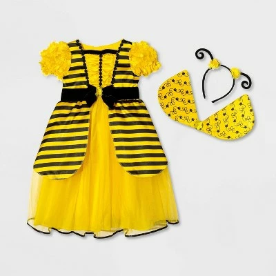 Toddler Adaptive Bee Halloween Costume Dress with Accessories - Hyde & EEK! Boutique™ 5 Toddler Adaptive Bee Halloween Costume Dress with Accessories - Hyde & EEK! Boutique™ - Image 3