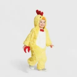 Toddler Plush Chicken Halloween Costume Jumpsuit - Hyde & EEK! Boutique™